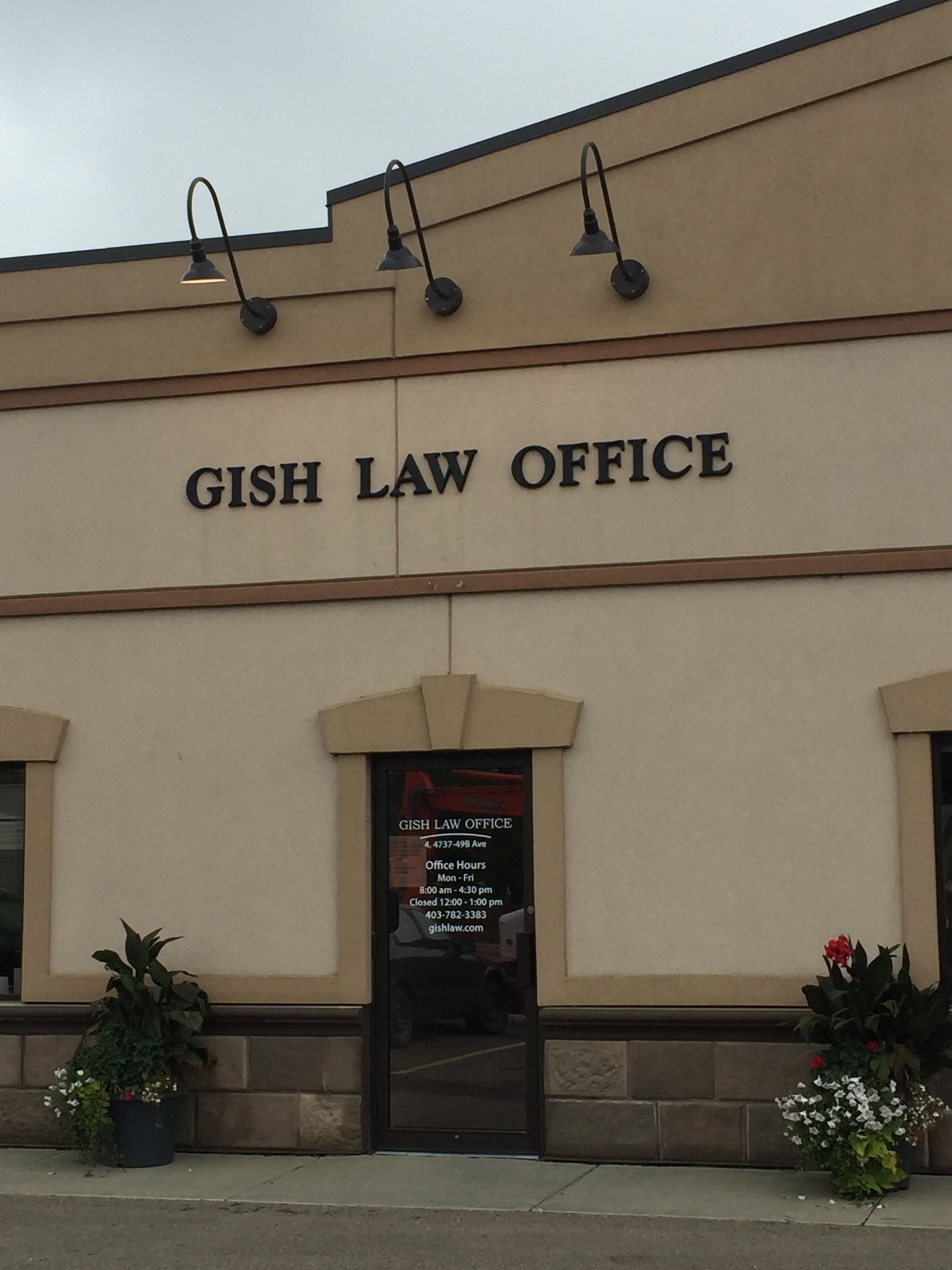 Gish Law Office 4737 49b Ave #4, Lacombe Alberta T4L 1K1
