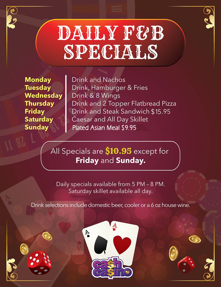 The River Lounge Menu