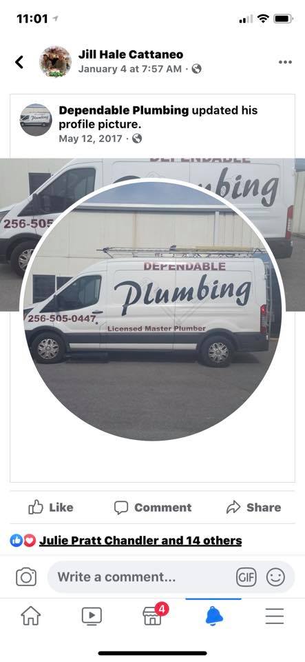Dependable Plumbing 5501 Cedar Mill Dr, Guntersville Alabama 35976