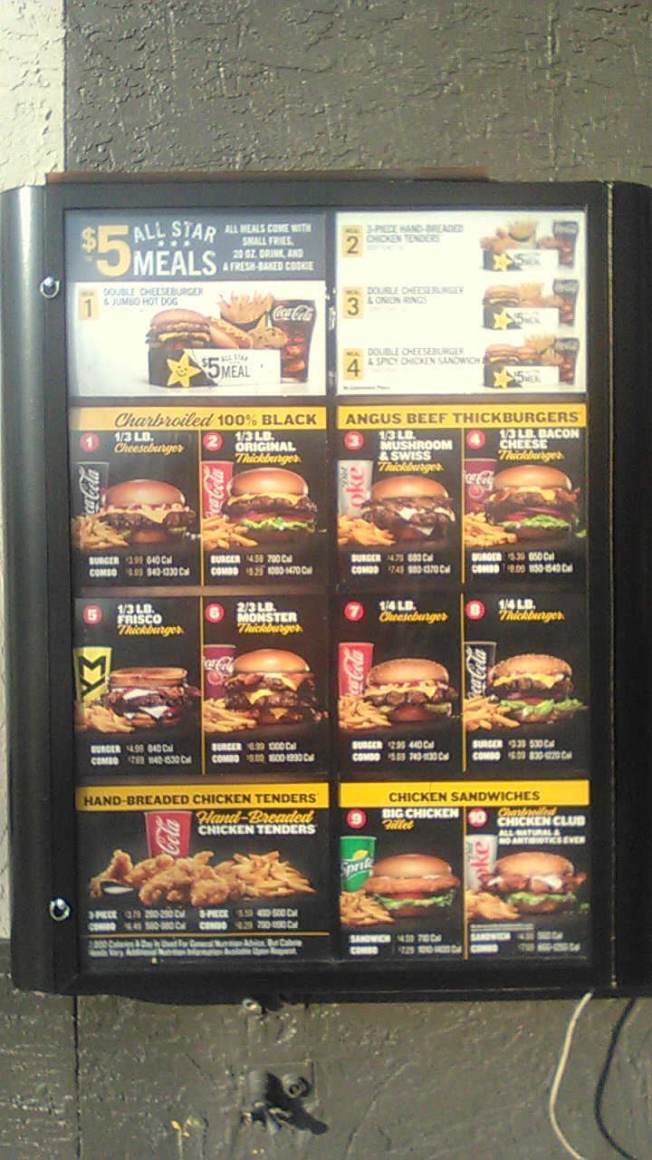 Hardee’s Menu