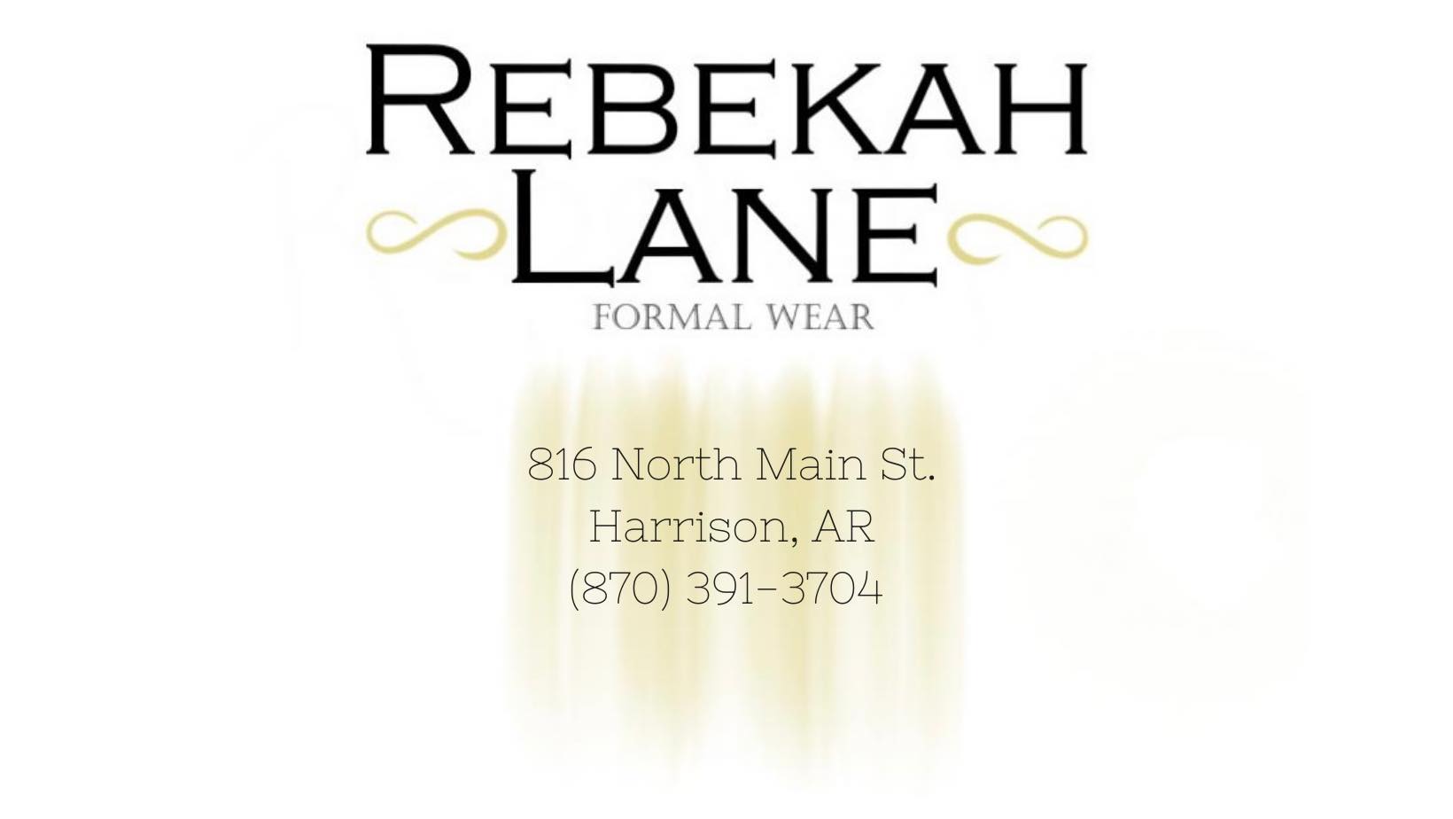 Rebekah Lane is now A Lorraine Formal Wear