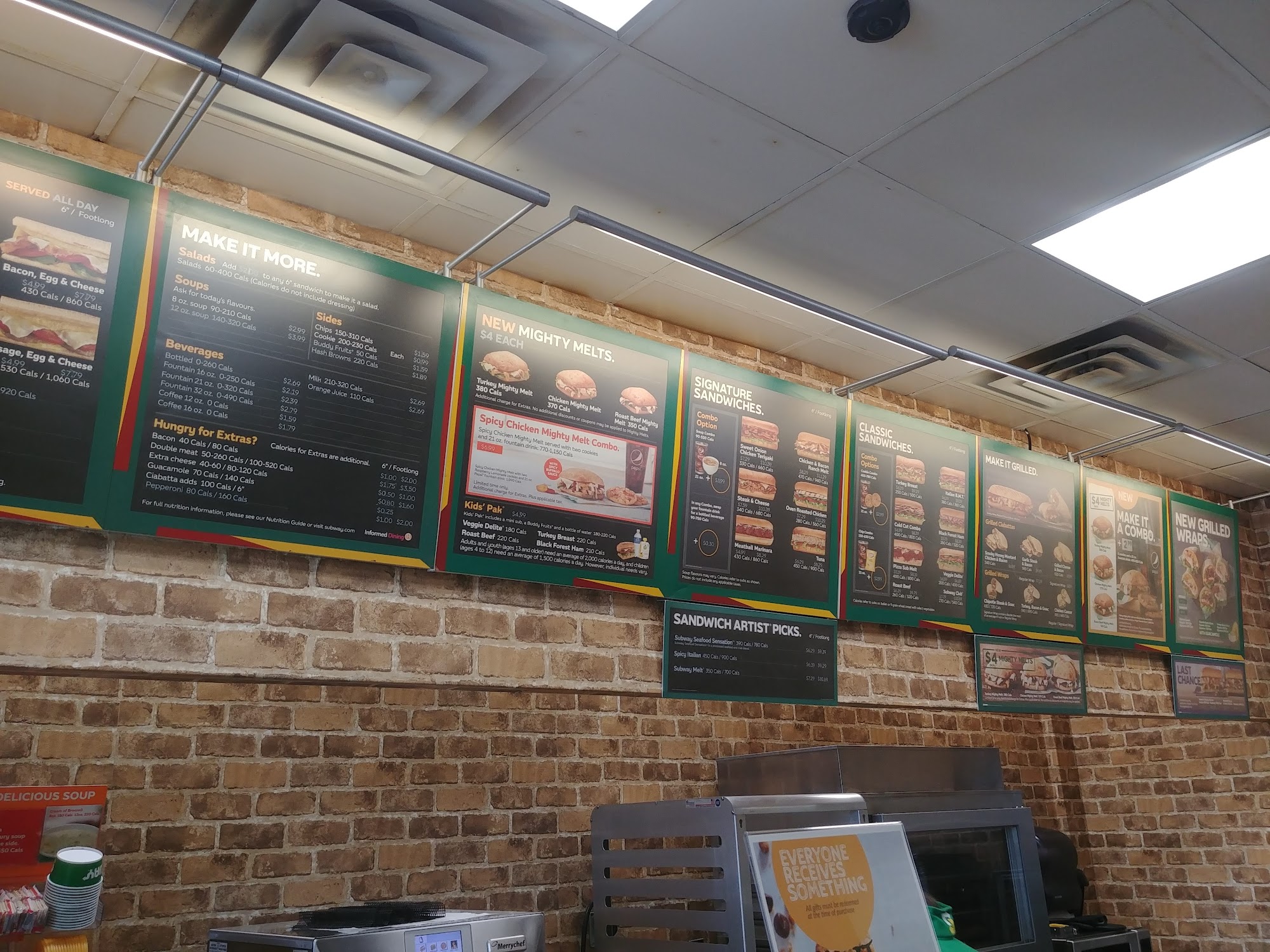 Subway Menu
