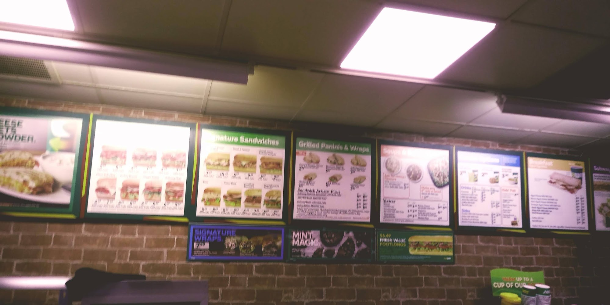 Subway Menu