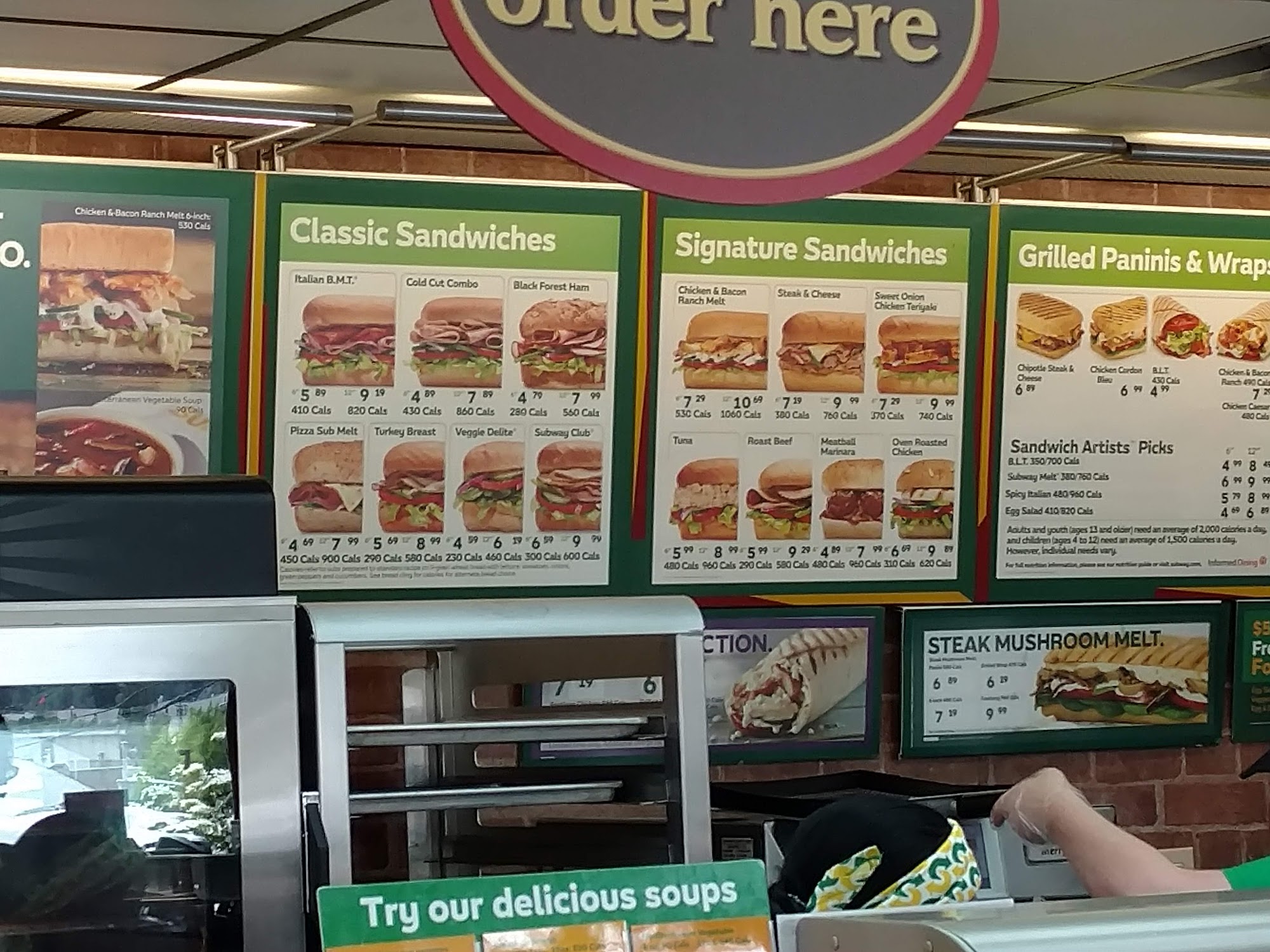 Subway Menu