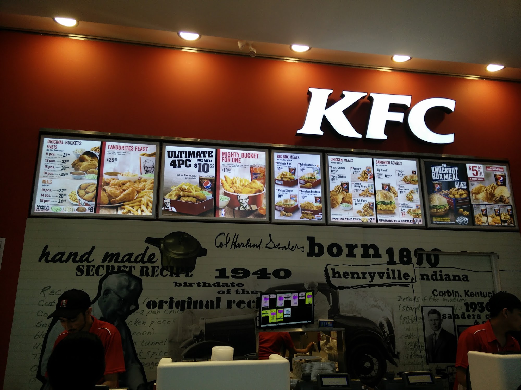 KFC Menu