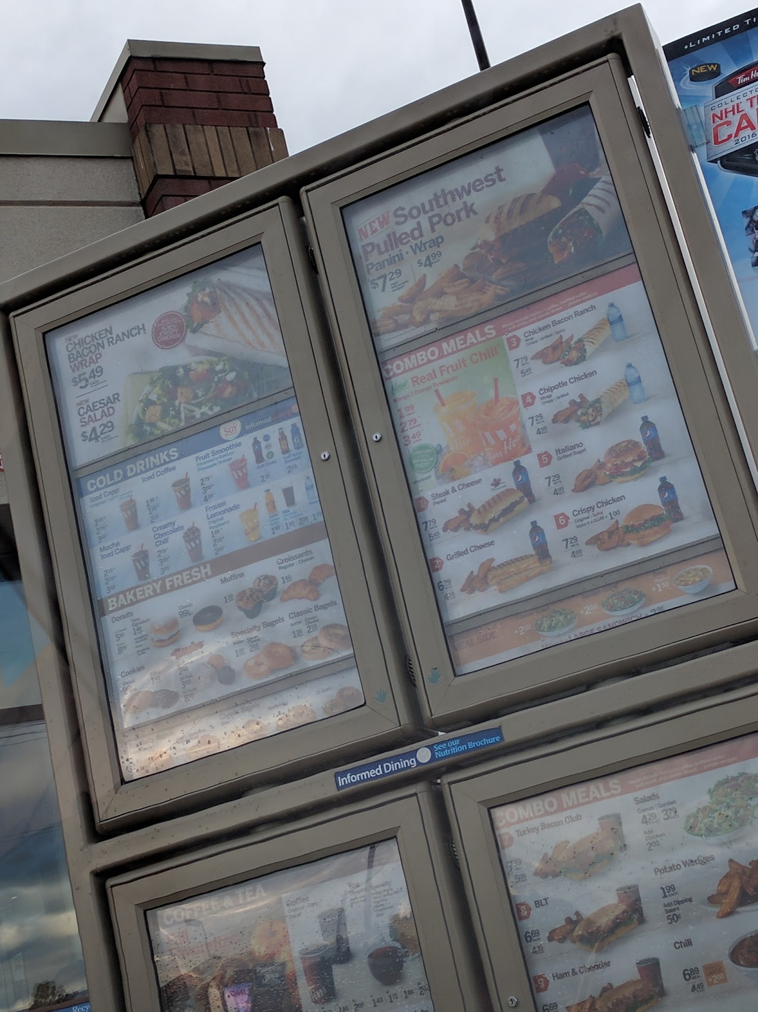 Tim Hortons Menu