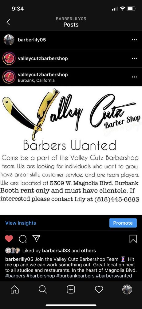 Valley Cutz barbershop