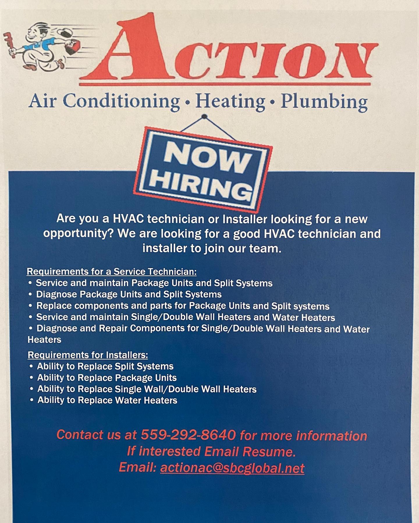 Action Air Conditioning Heating & Plumbing