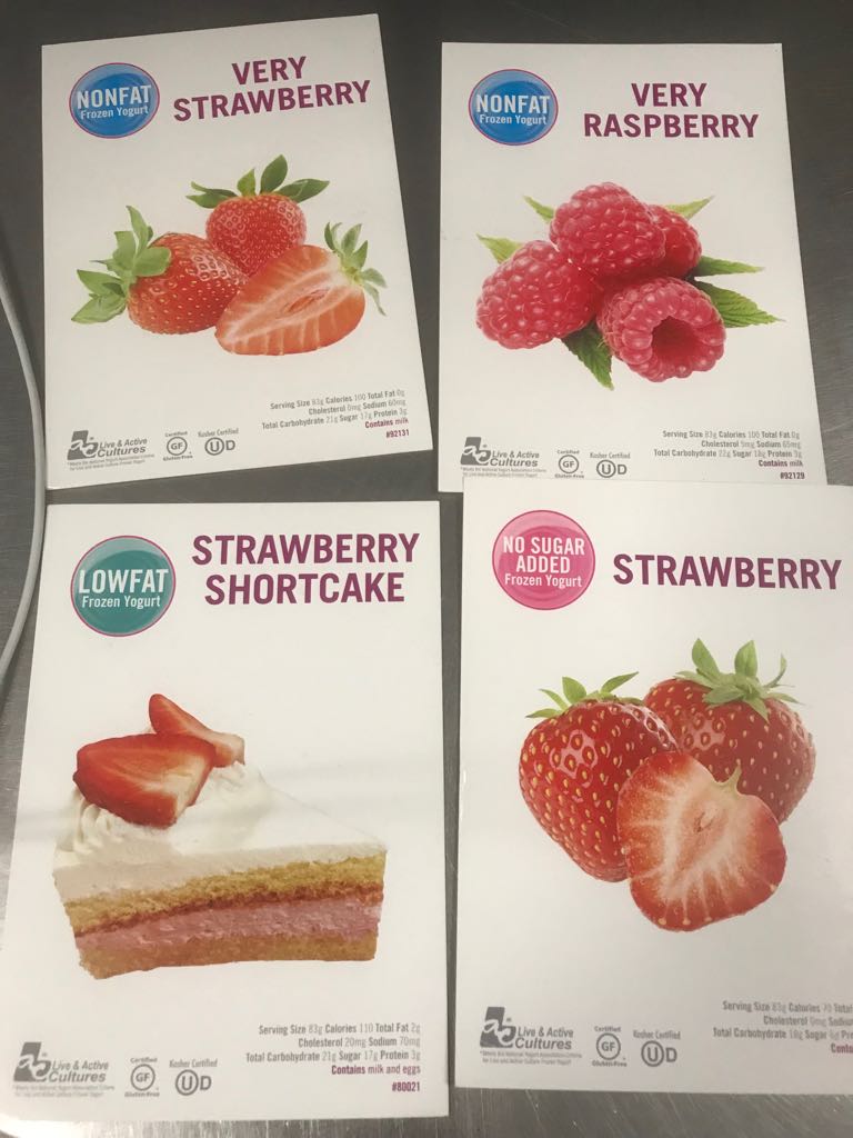 Cali Yogurt Menu