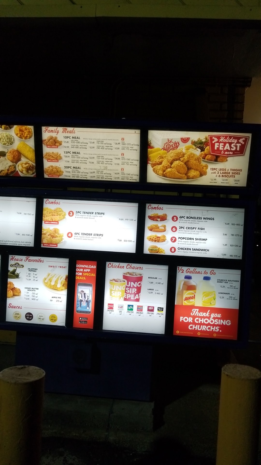 Church's Texas Chicken Menu