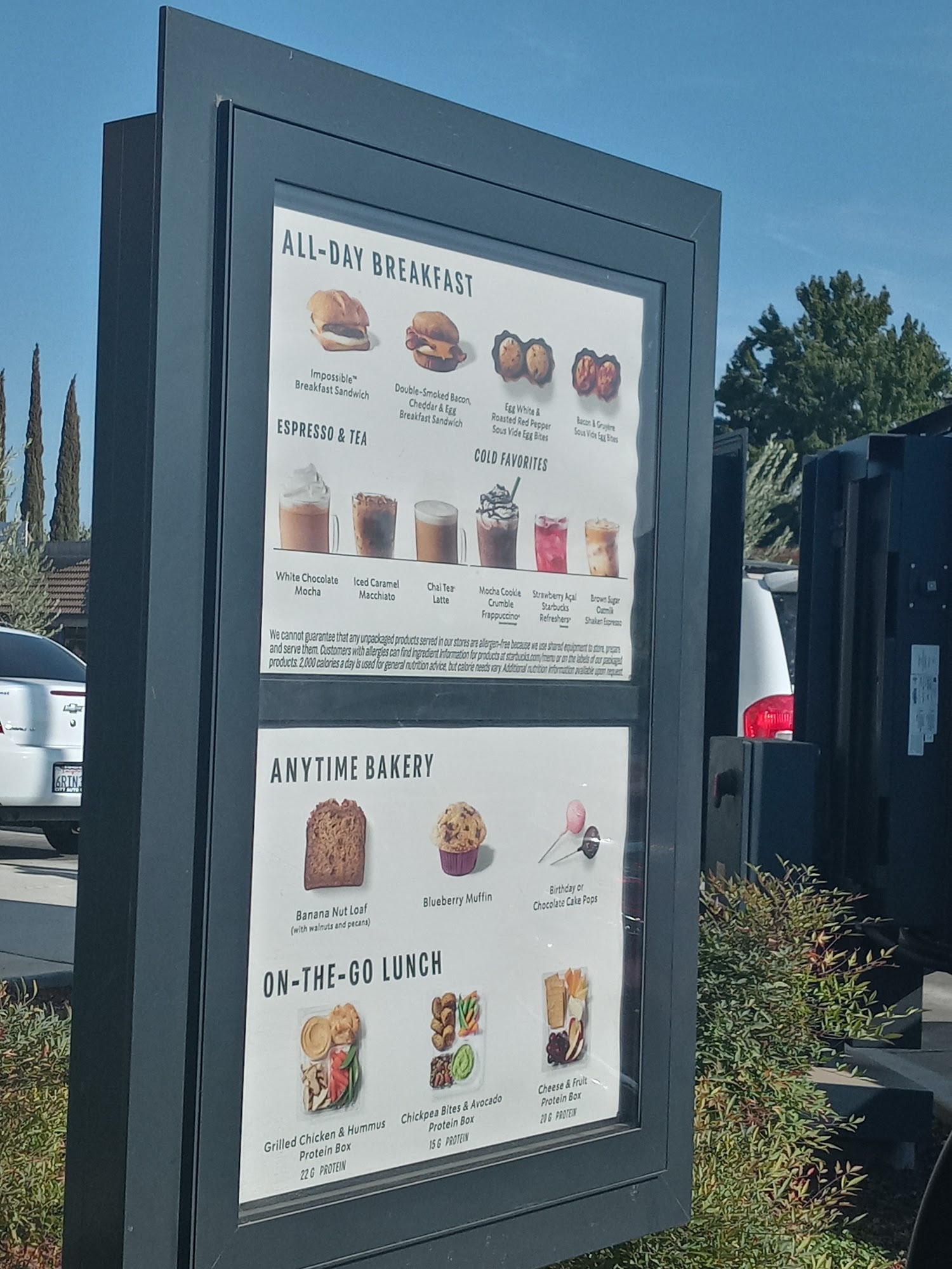 Starbucks Menu
