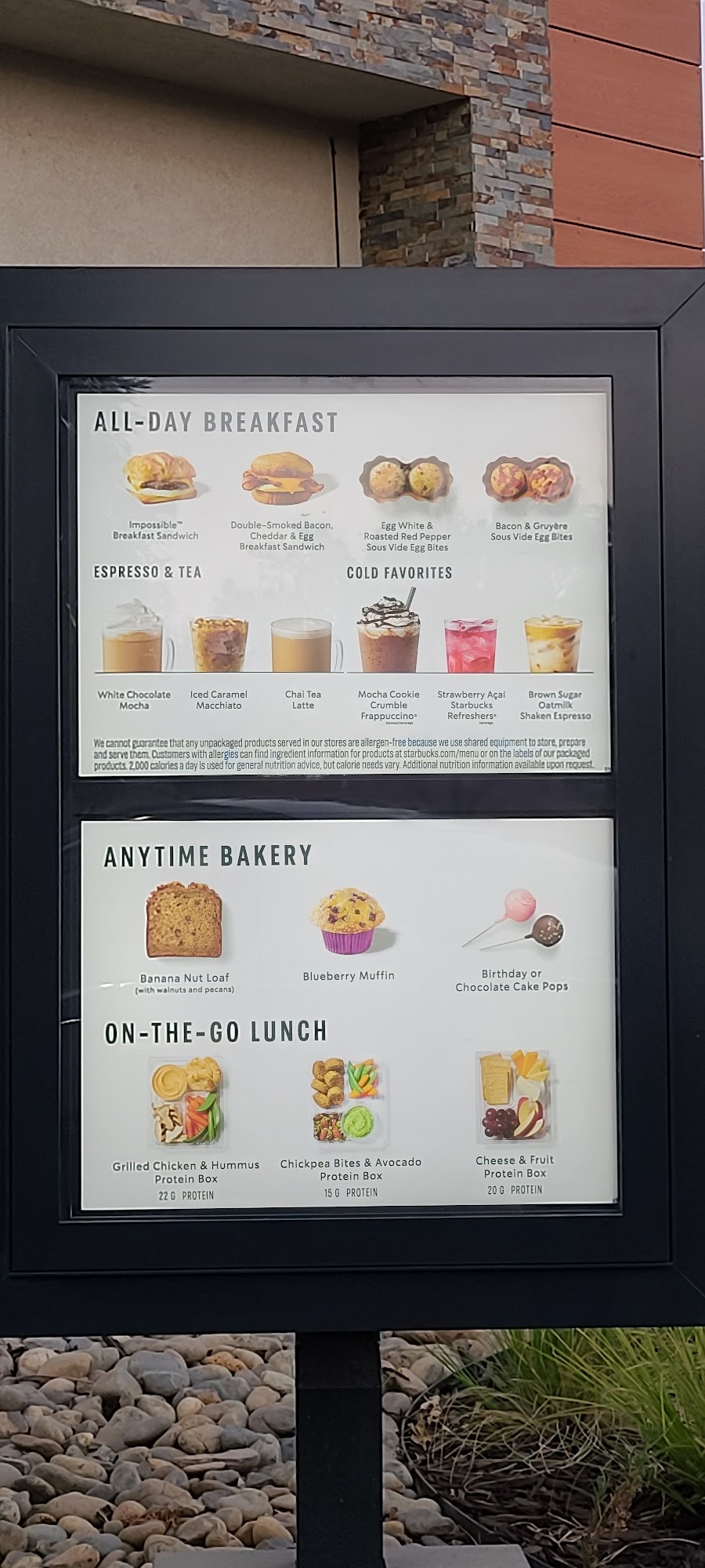 Starbucks Menu