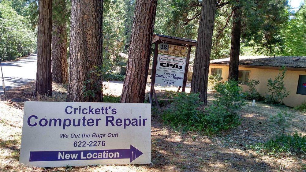 Cricket's Computer Repair 5897 Pony Express Trail #101, Pollock Pines California 95726