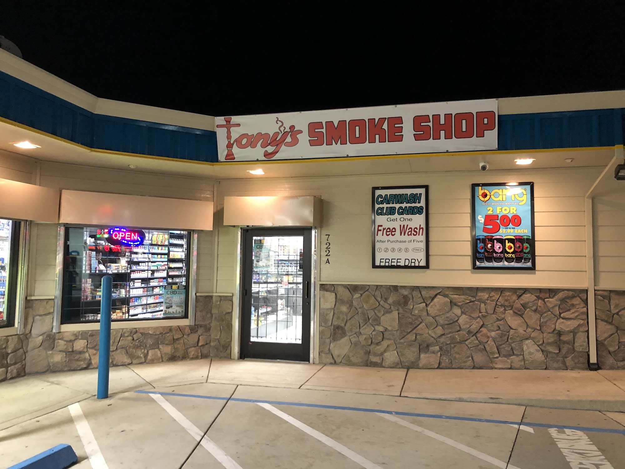 Tony’s smoke shop
