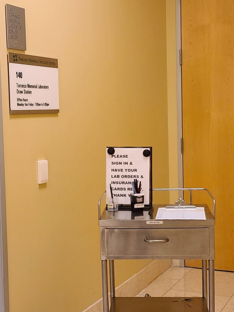 TORRANCE MEMORIAL LABORATORY DRAW STATION Torrance CA Hours