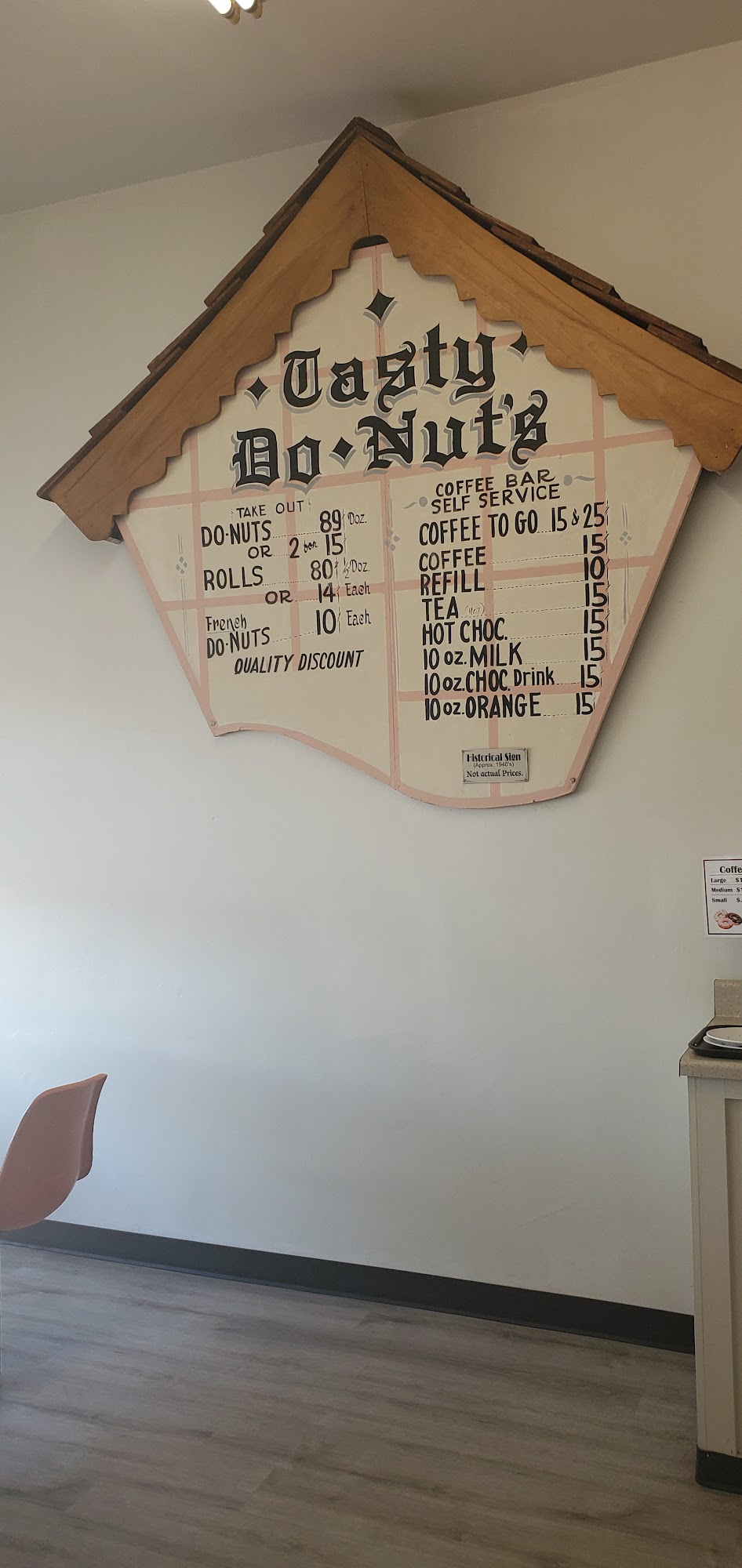 Tasty Donuts Menu
