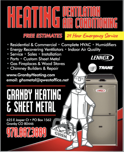 Granby Heating & Sheet Metal 625 E Jasper Ct, Granby Colorado 80446