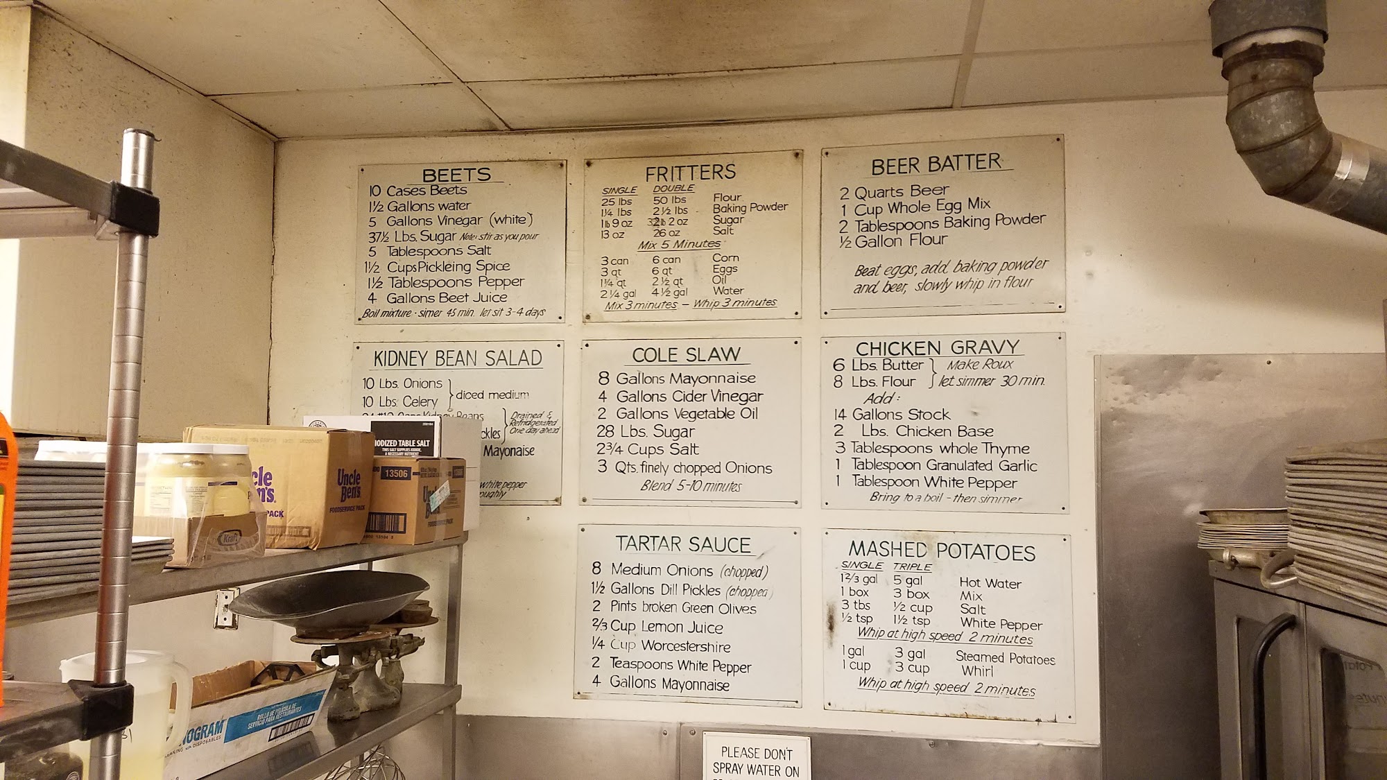White Fence Farm Apartments Menu
