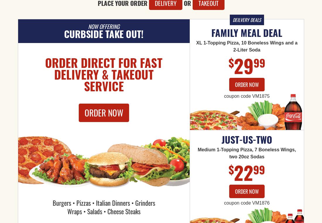 People's Choice Menu