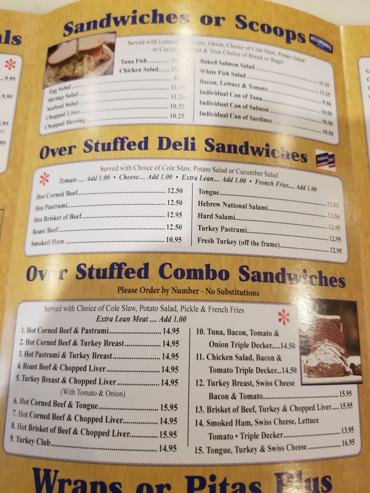 Jacob's Restaurant & Delicatessen, Boynton Beach Menu, Reviews (224