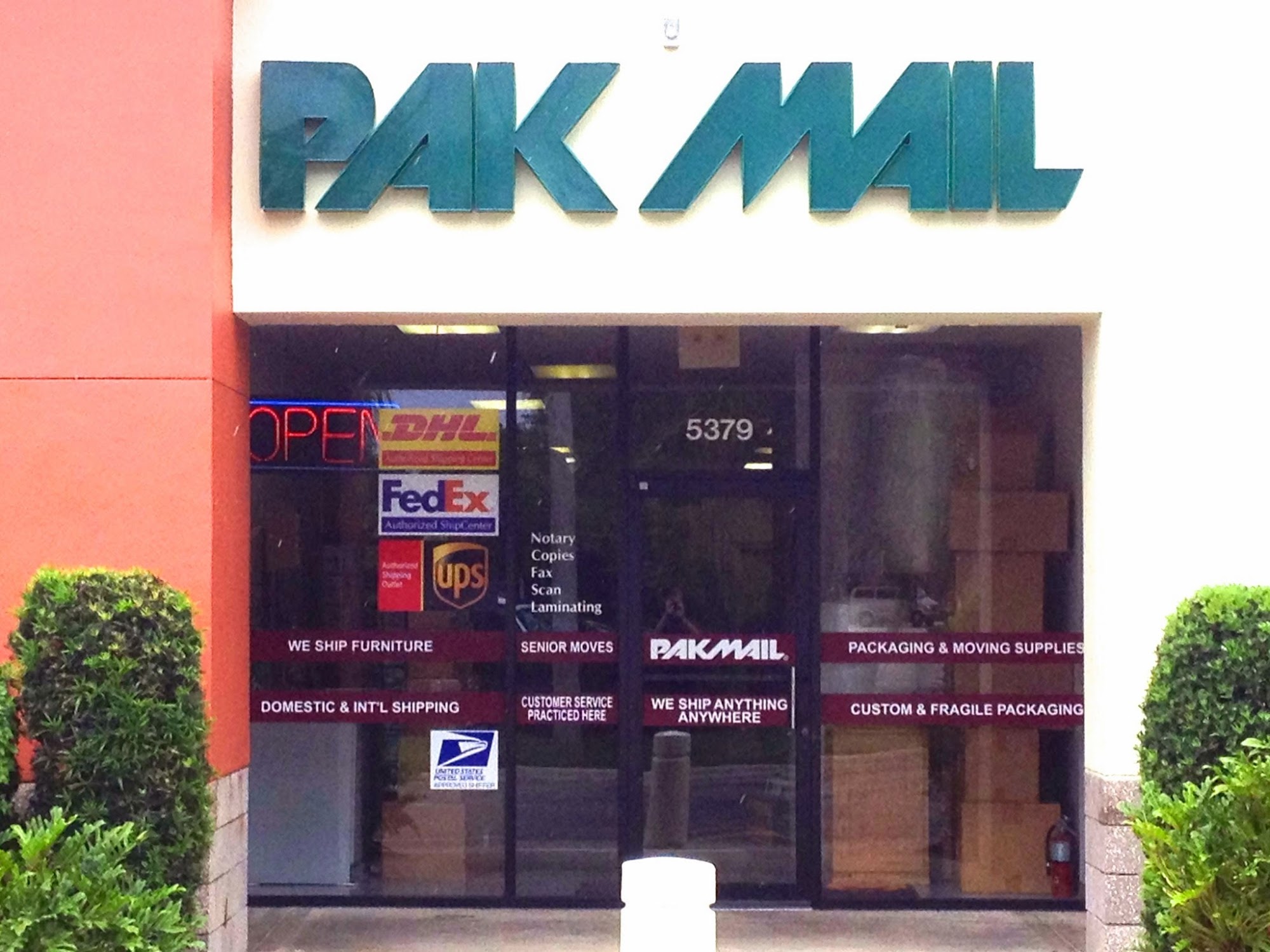 Pak Mail - DHL, FedEx, UPS and USPS