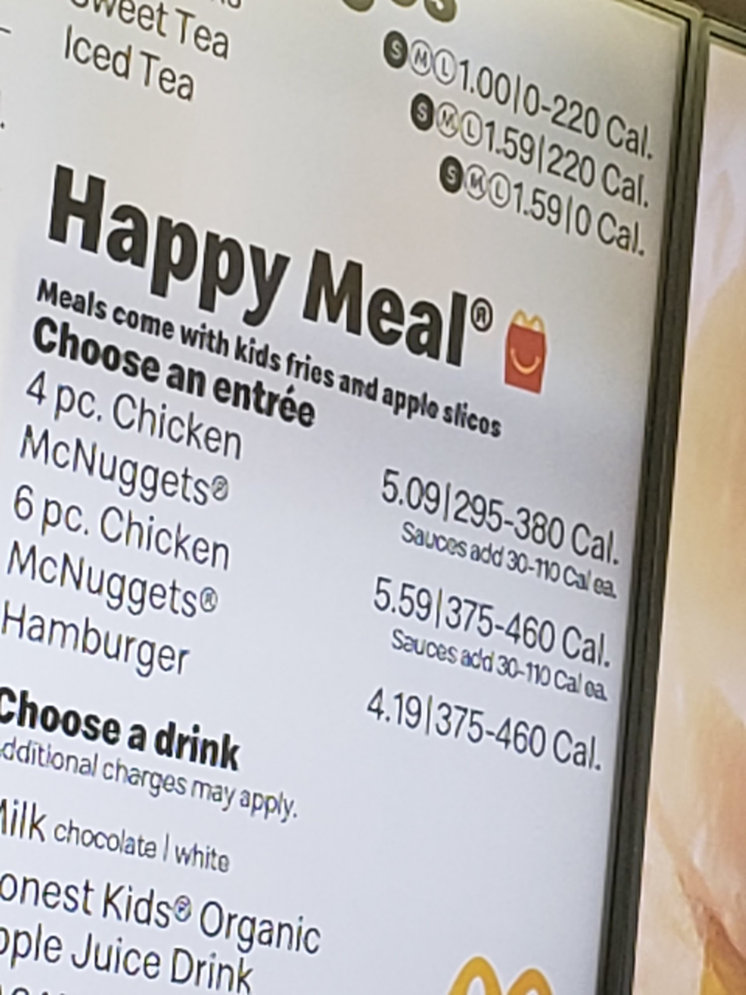 McDonald's Menu