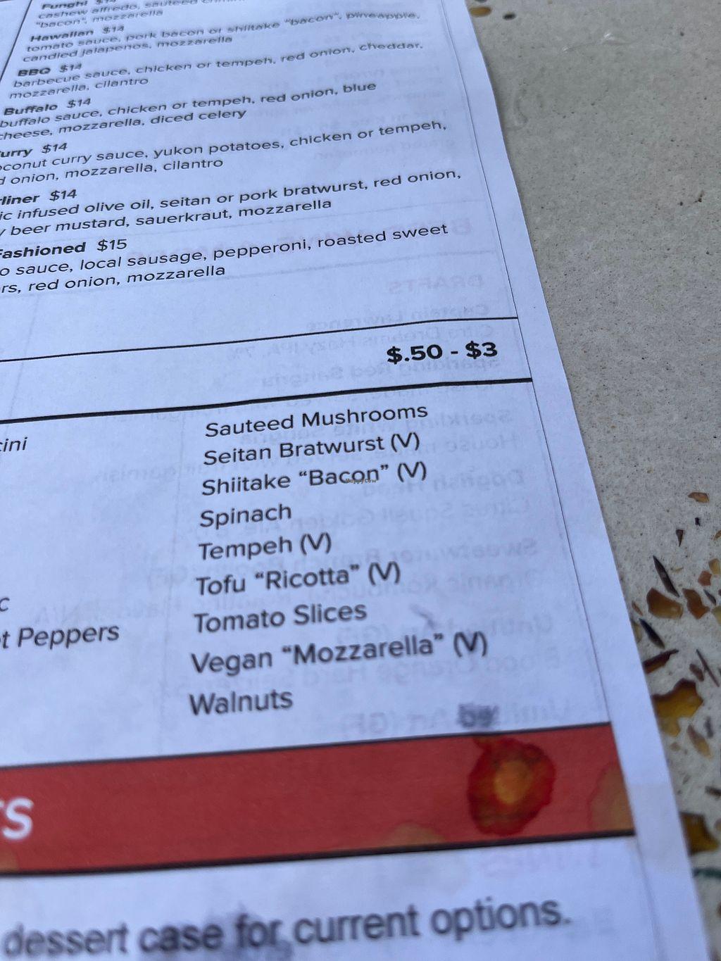 South Main Station Menu