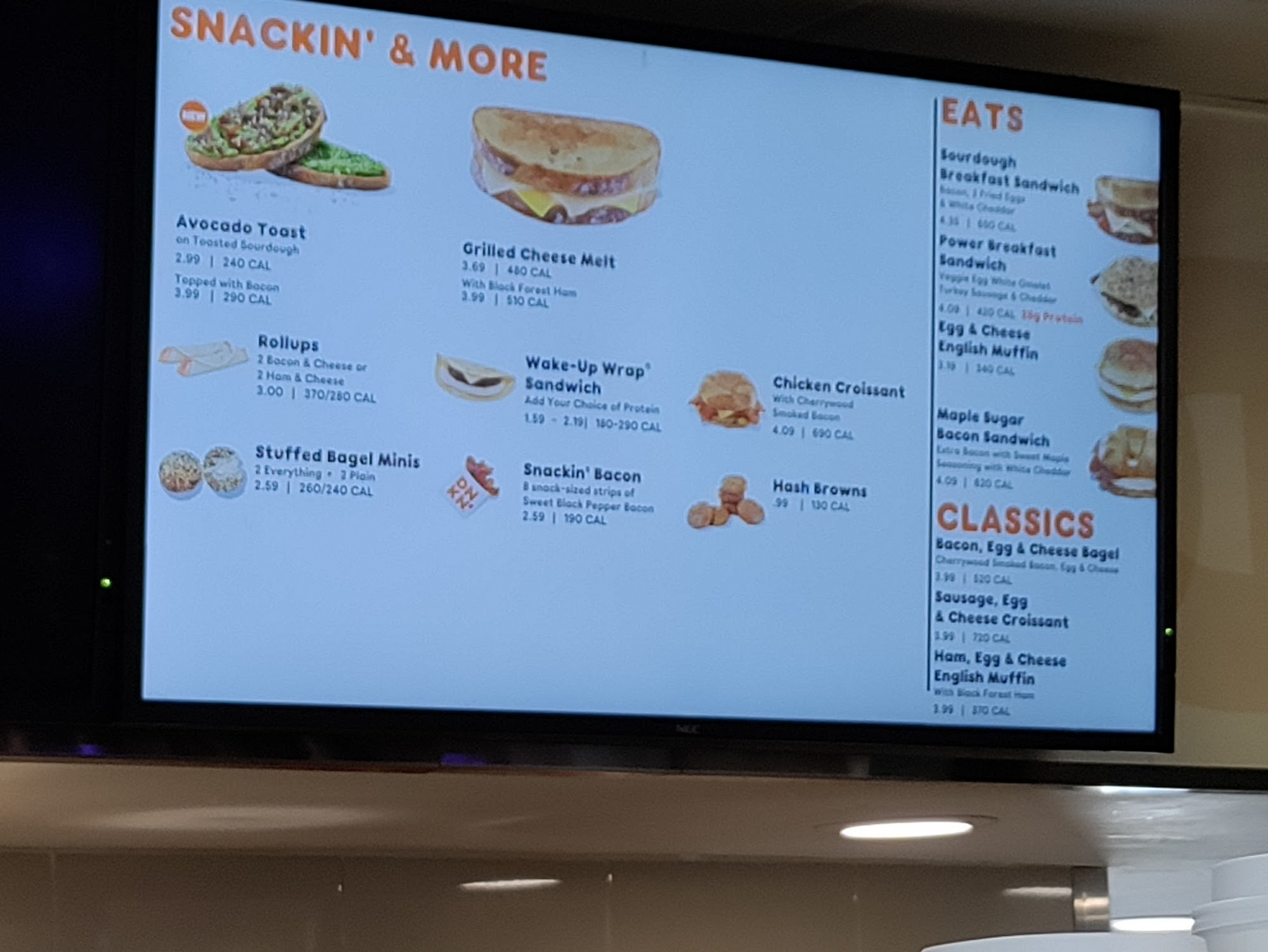 Dunkin' Menu