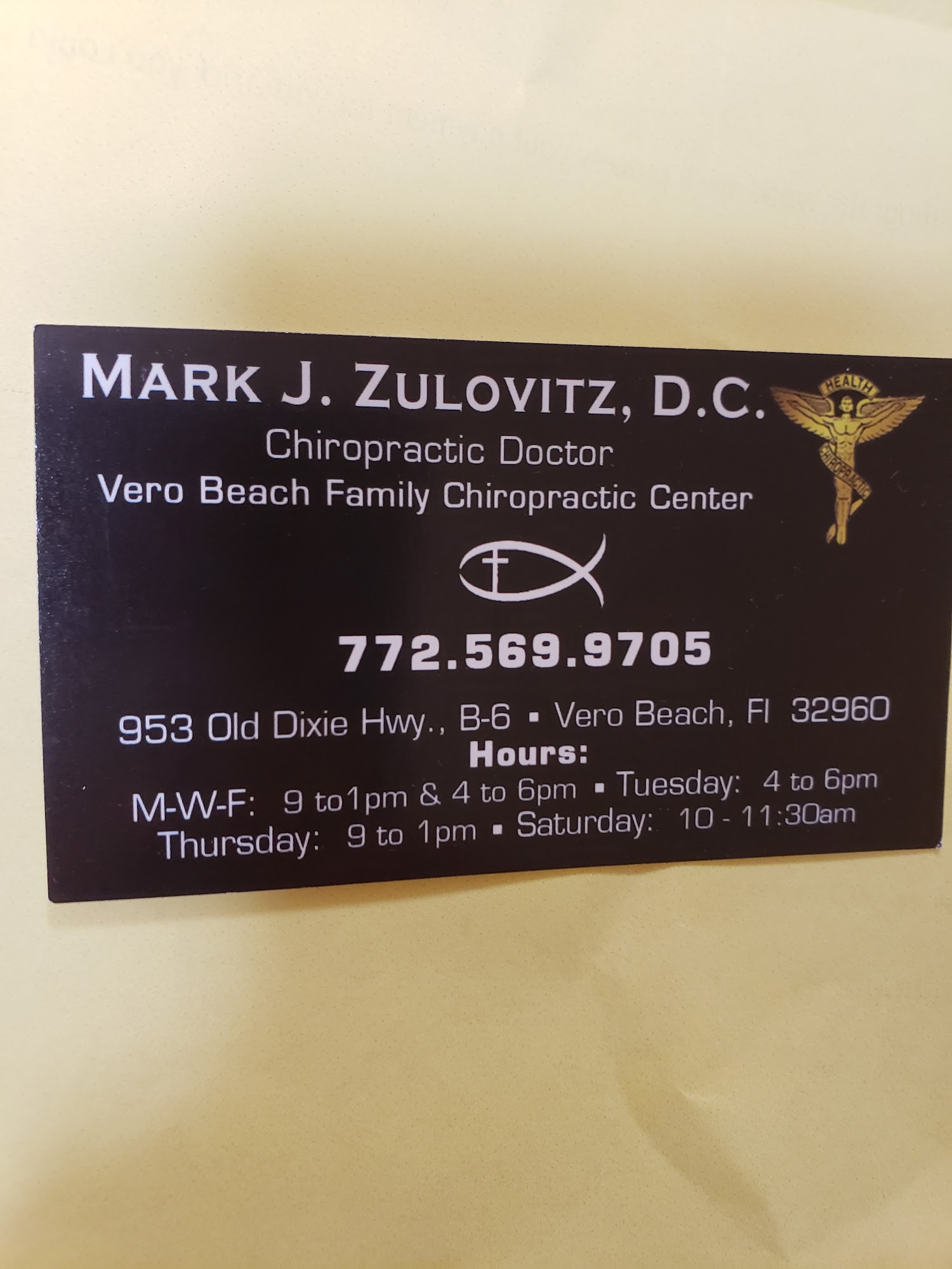 Mark Zulovitz Jr, DC