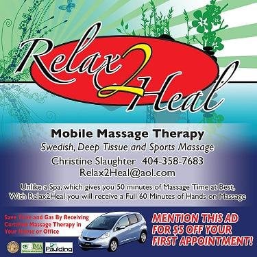 Relax2Heal Mobile Massage Therapy