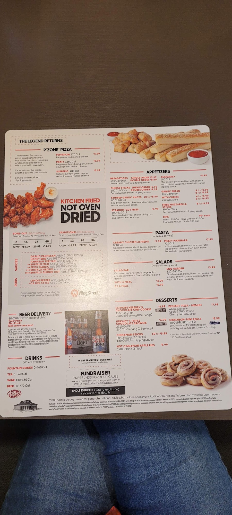Pizza Hut Menu