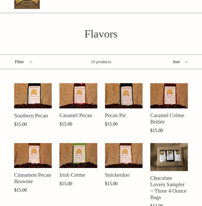 Pecan Hill Coffee Roasters Menu