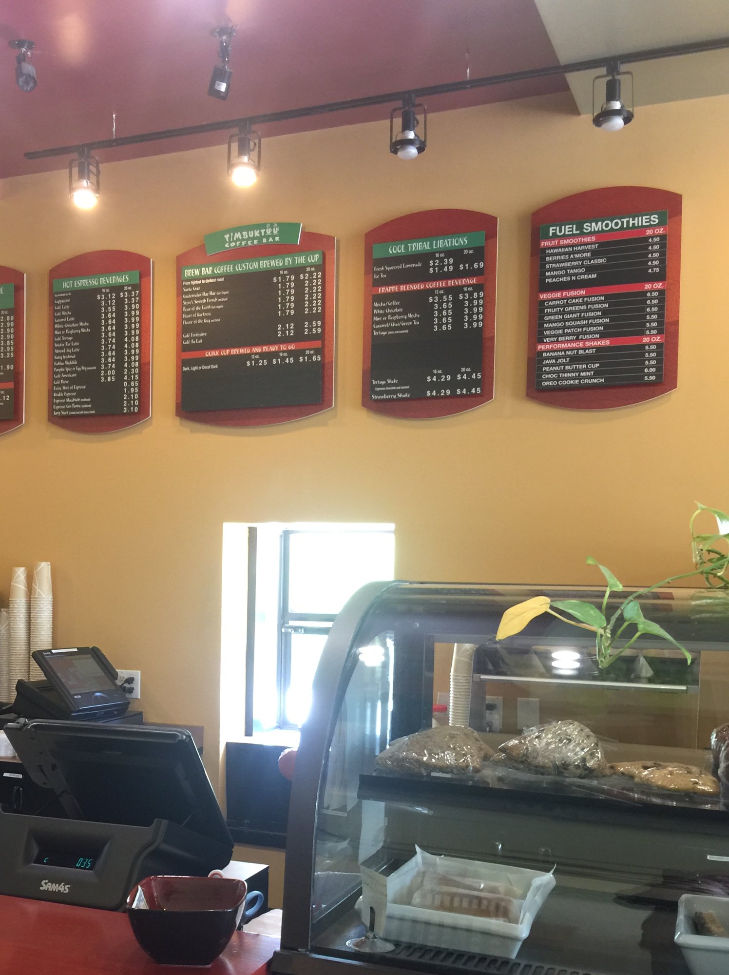 Timbuktuu Coffee Bar Menu