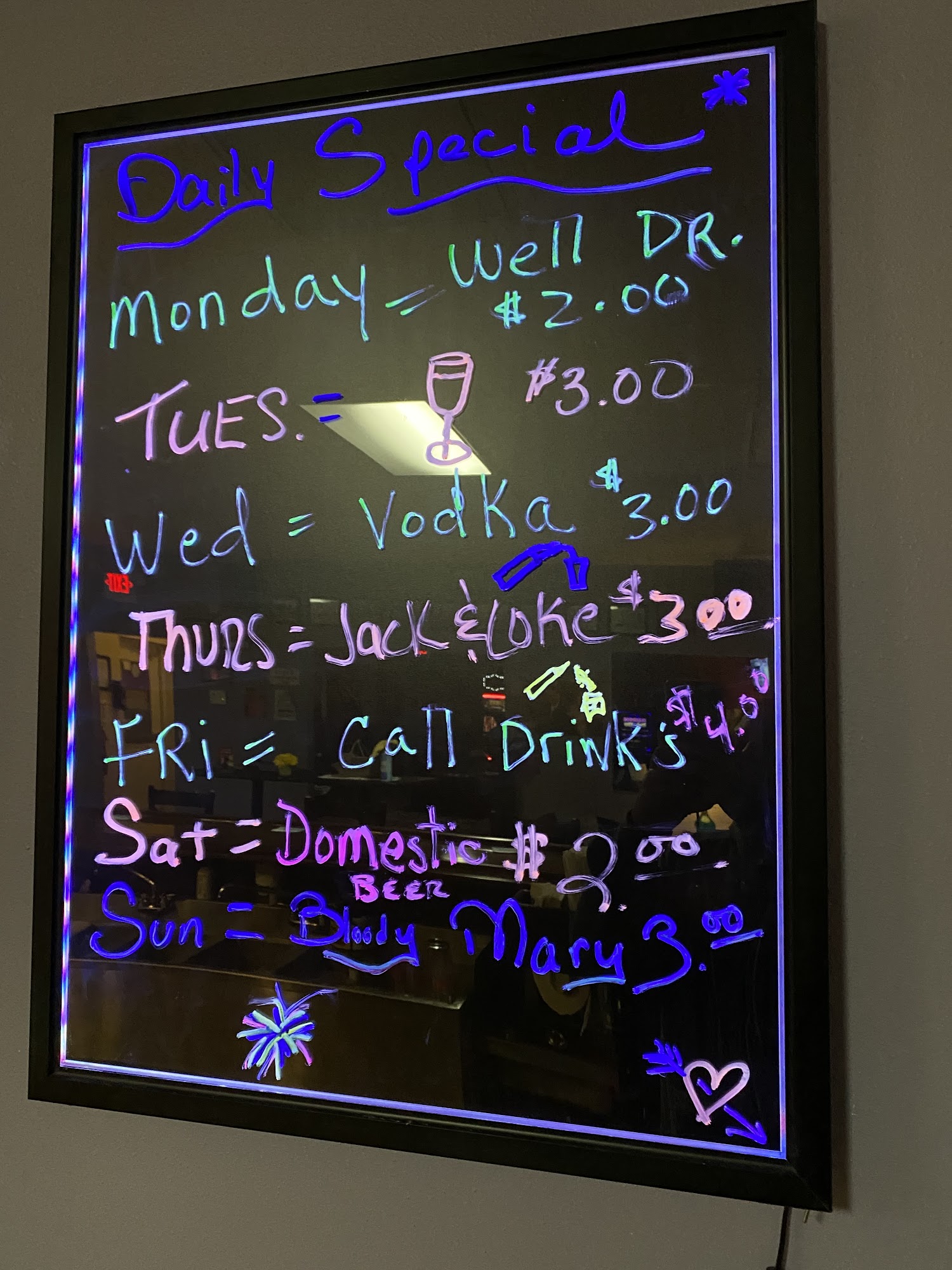 Logan Avenue Slots And Lounge Menu