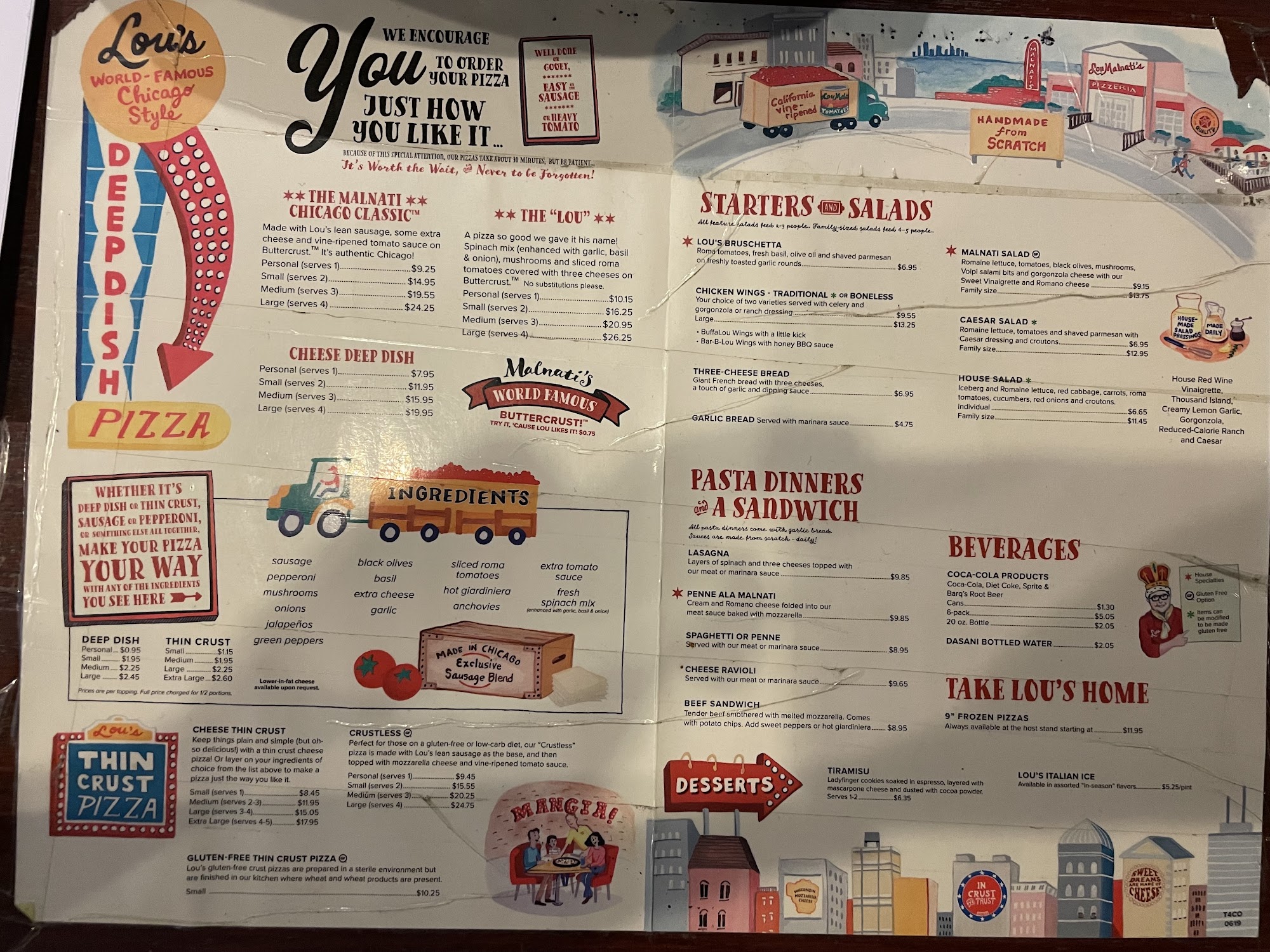 Downers Grove - Lou Malnati's Pizzeria Menu