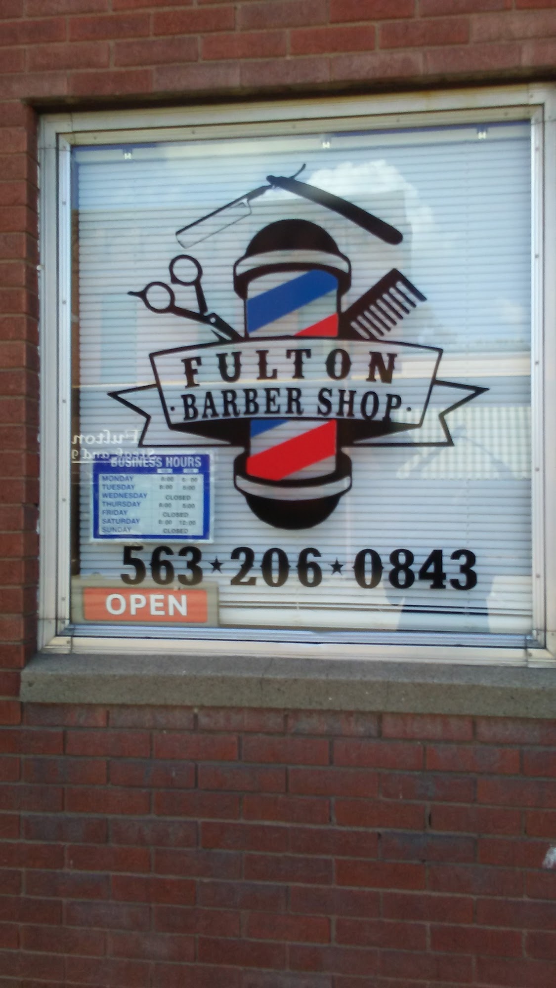 Fulton Barber Shop 1104 4th St, Fulton Illinois 61252