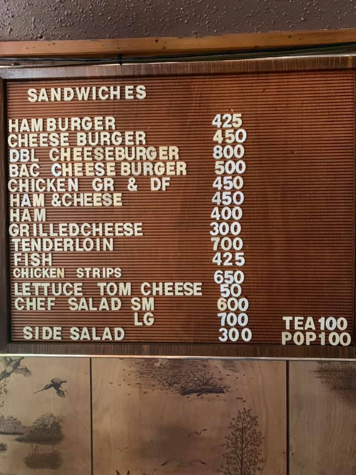 Graham's Tavern Menu