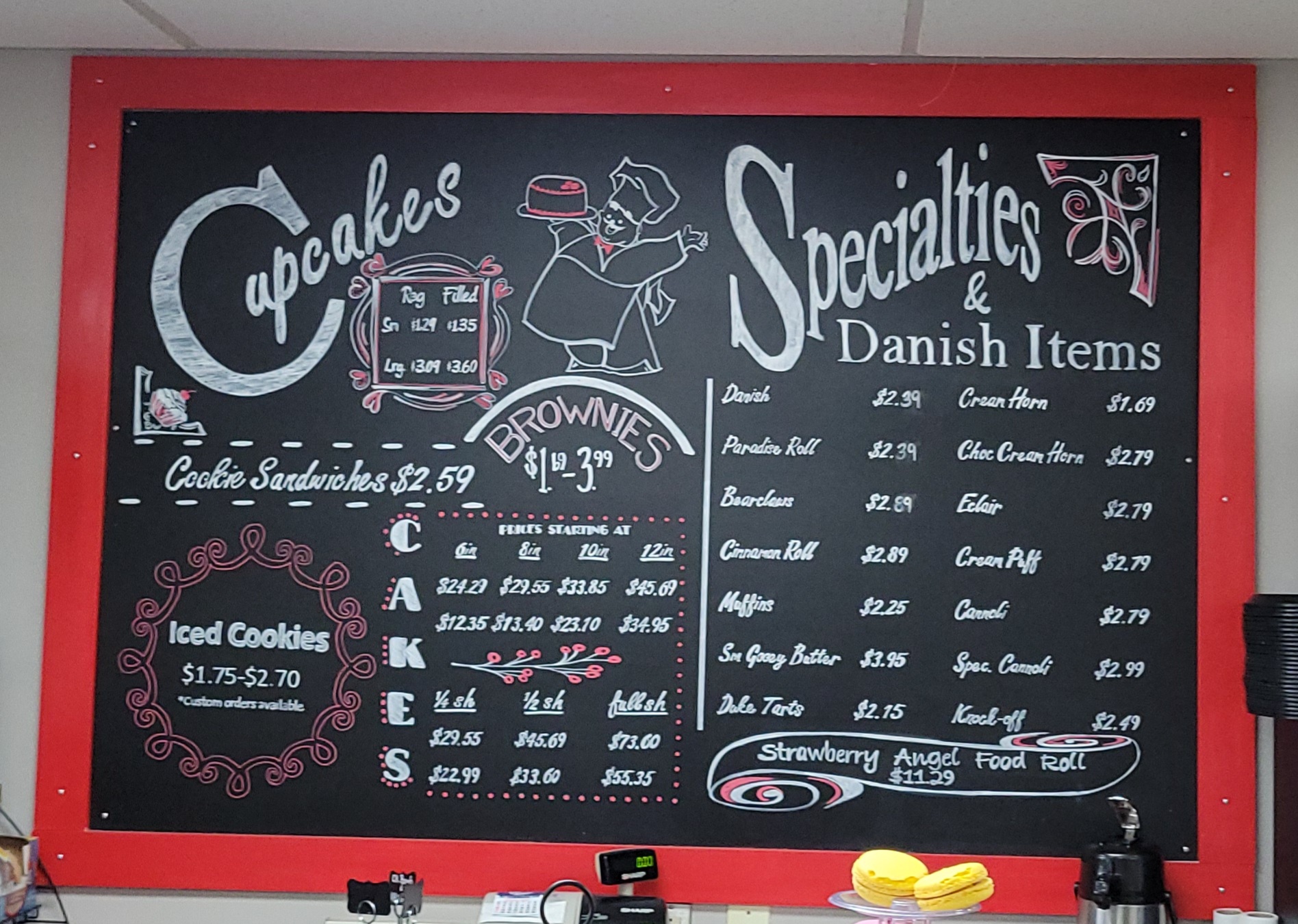 Duke Bakery Menu