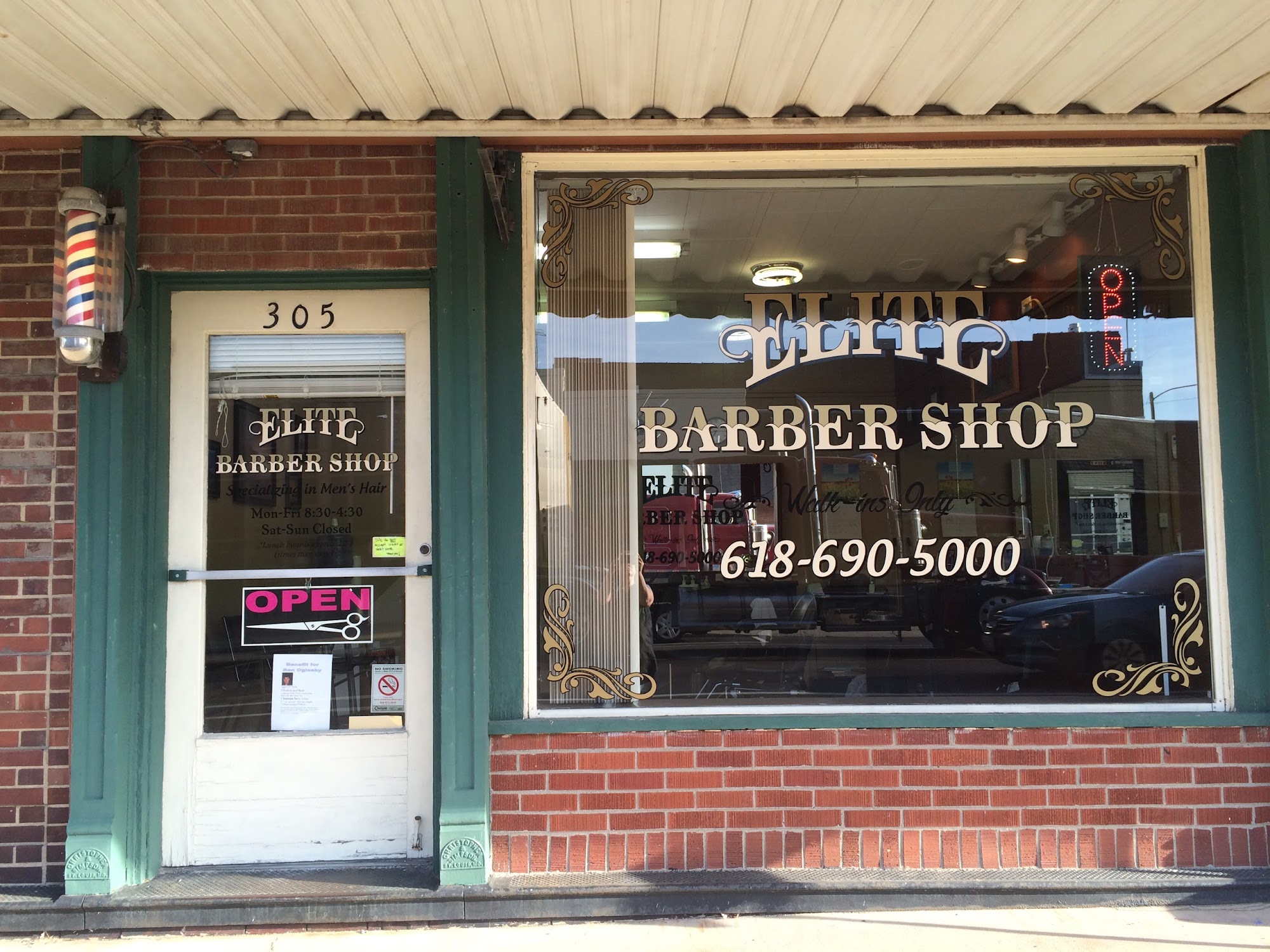 Elite Barber Shop 305 W College Ave, Greenville Illinois 62246