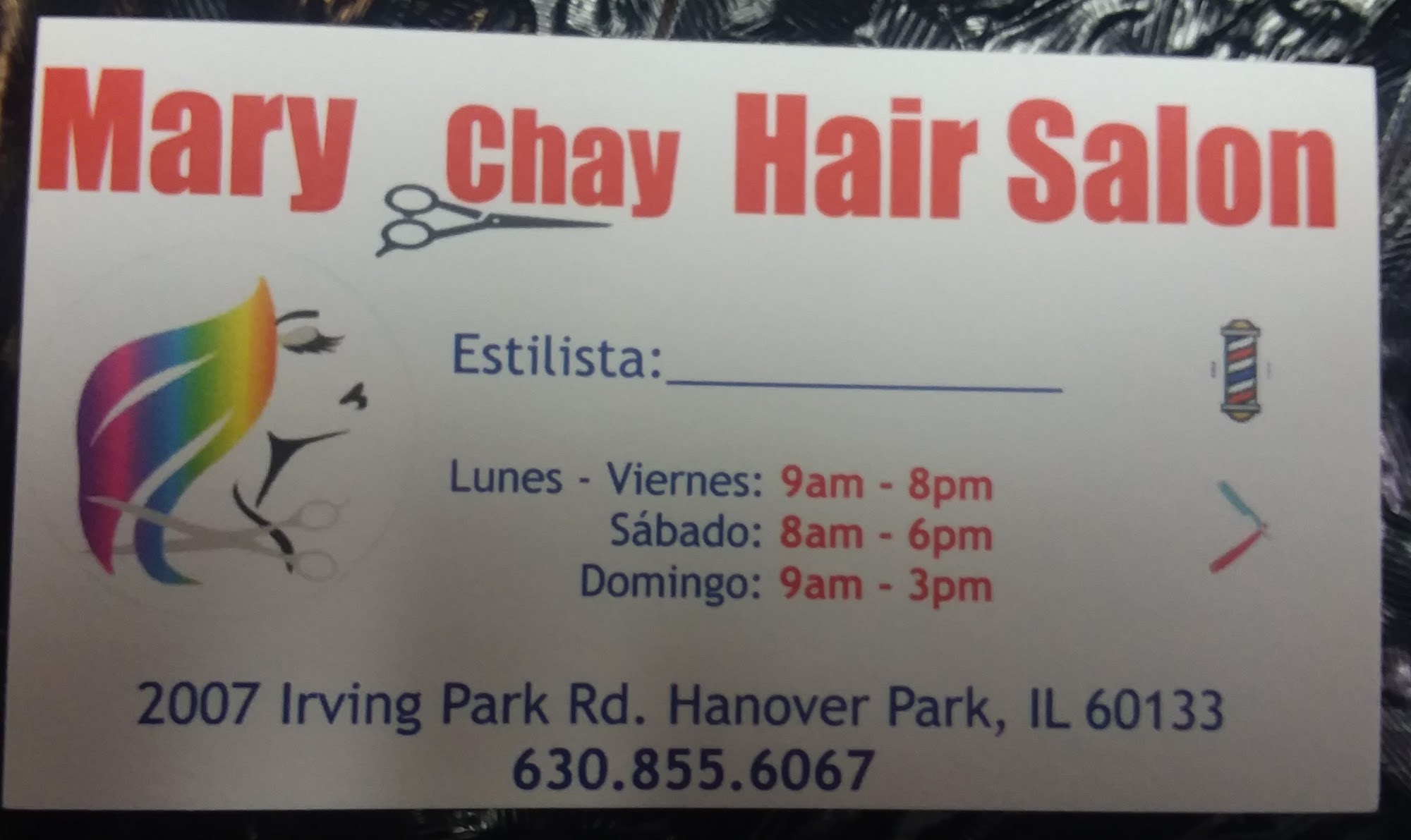 Estela's Hair Salon Inc 2007 Irving Park Rd, Hanover Park Illinois 60188