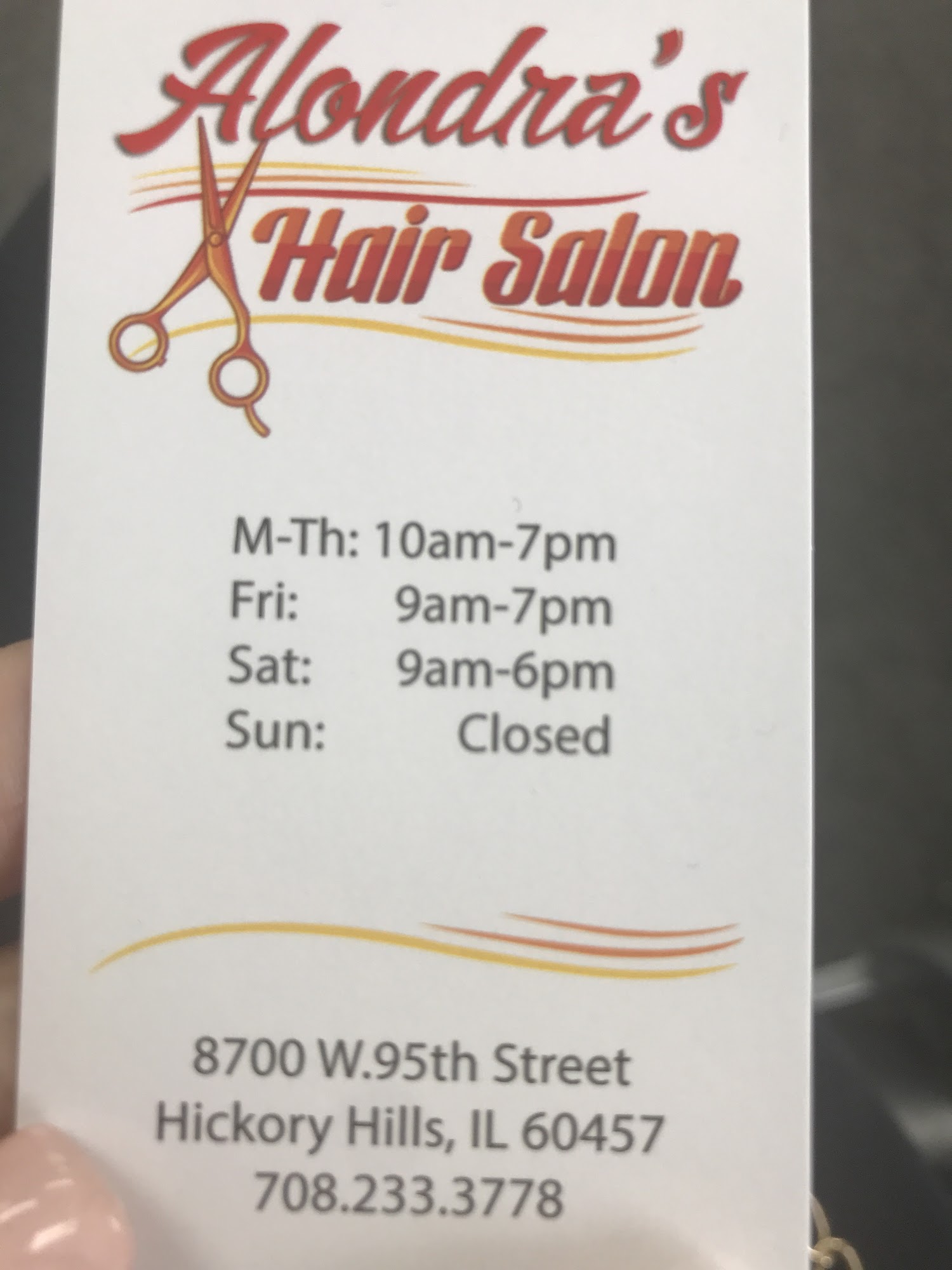 Alondra's Hair Salon 8700 95th St, Hickory Hills Illinois 60457