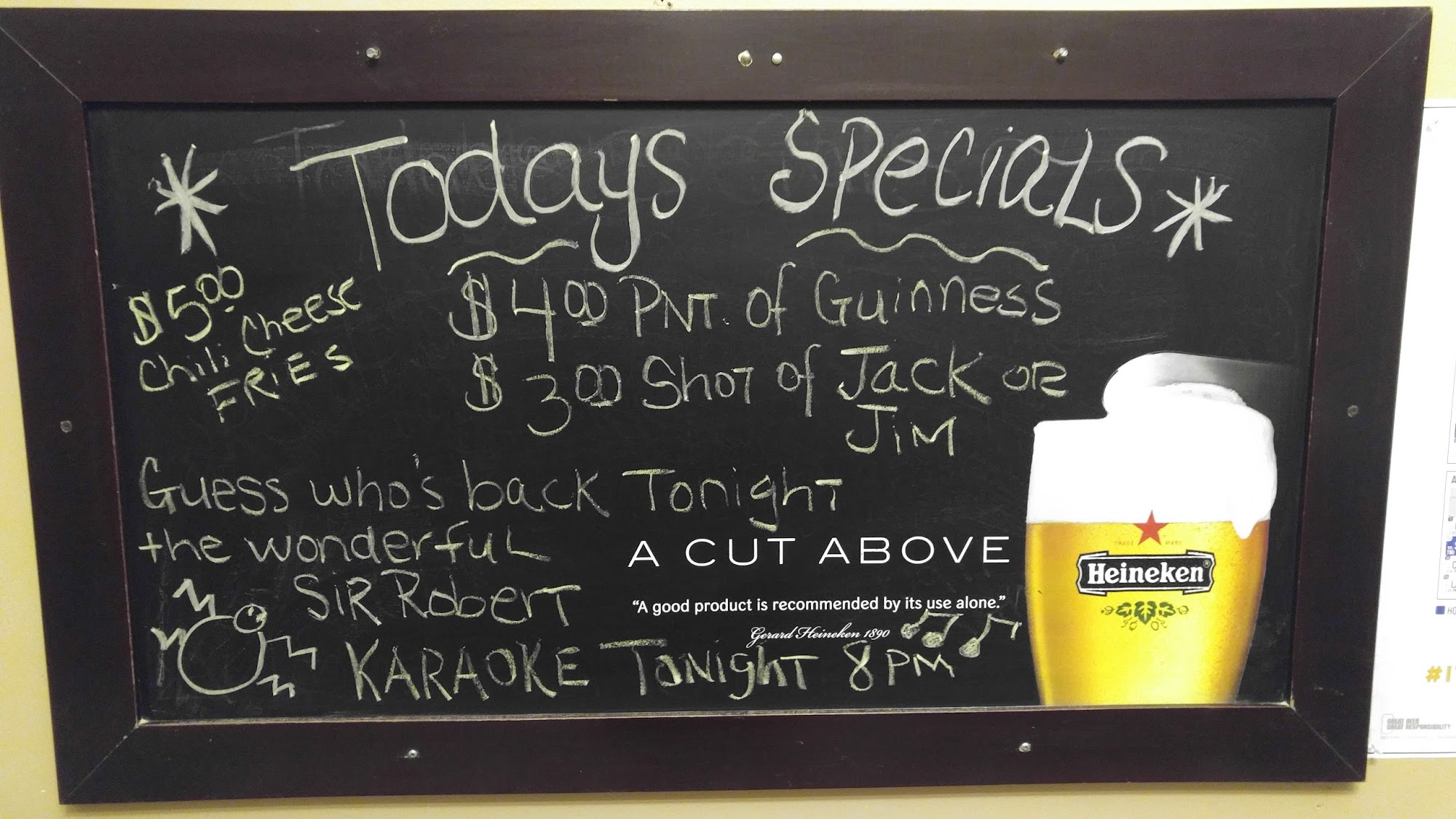 Outpost Pub & Grill Menu