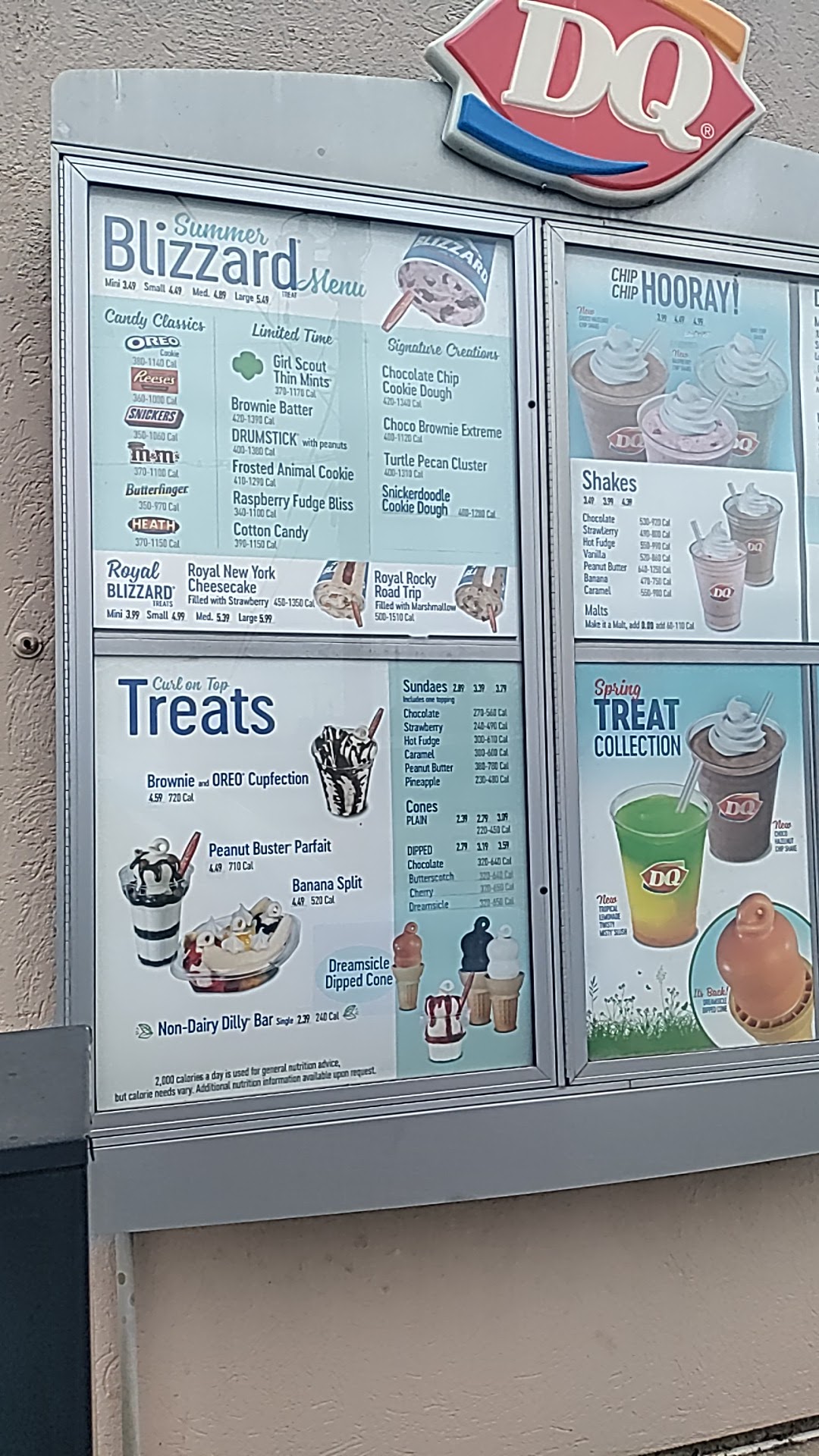 Dairy Queen Store - Treat Only Menu