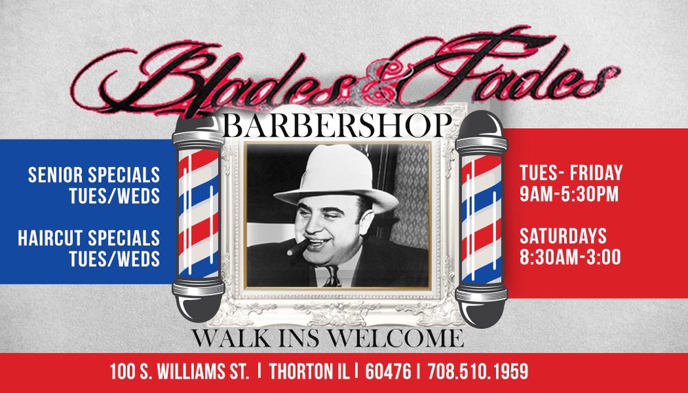 Blades & Fades Barber shop 100 S Williams St, Thornton Illinois 60476