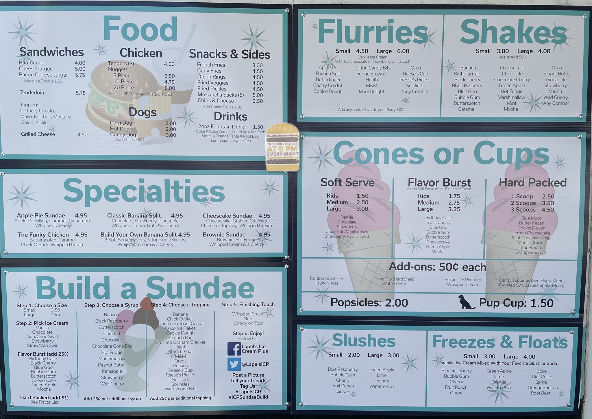 Ice Cream Plus Menu