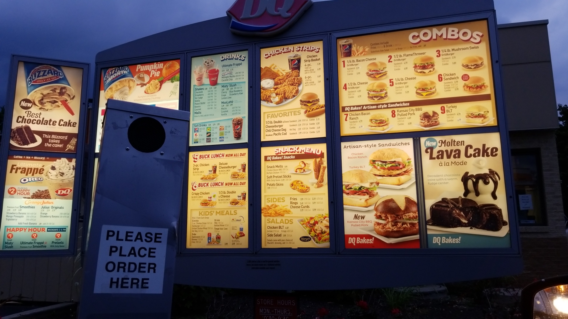 Dairy Queen Grill & Chill Menu