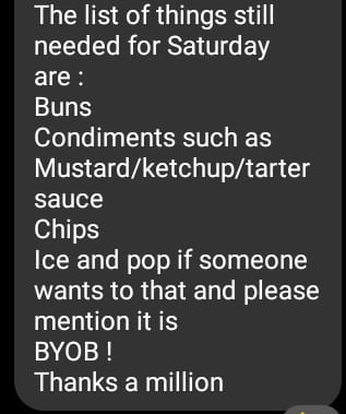 White River Fish & Game Menu