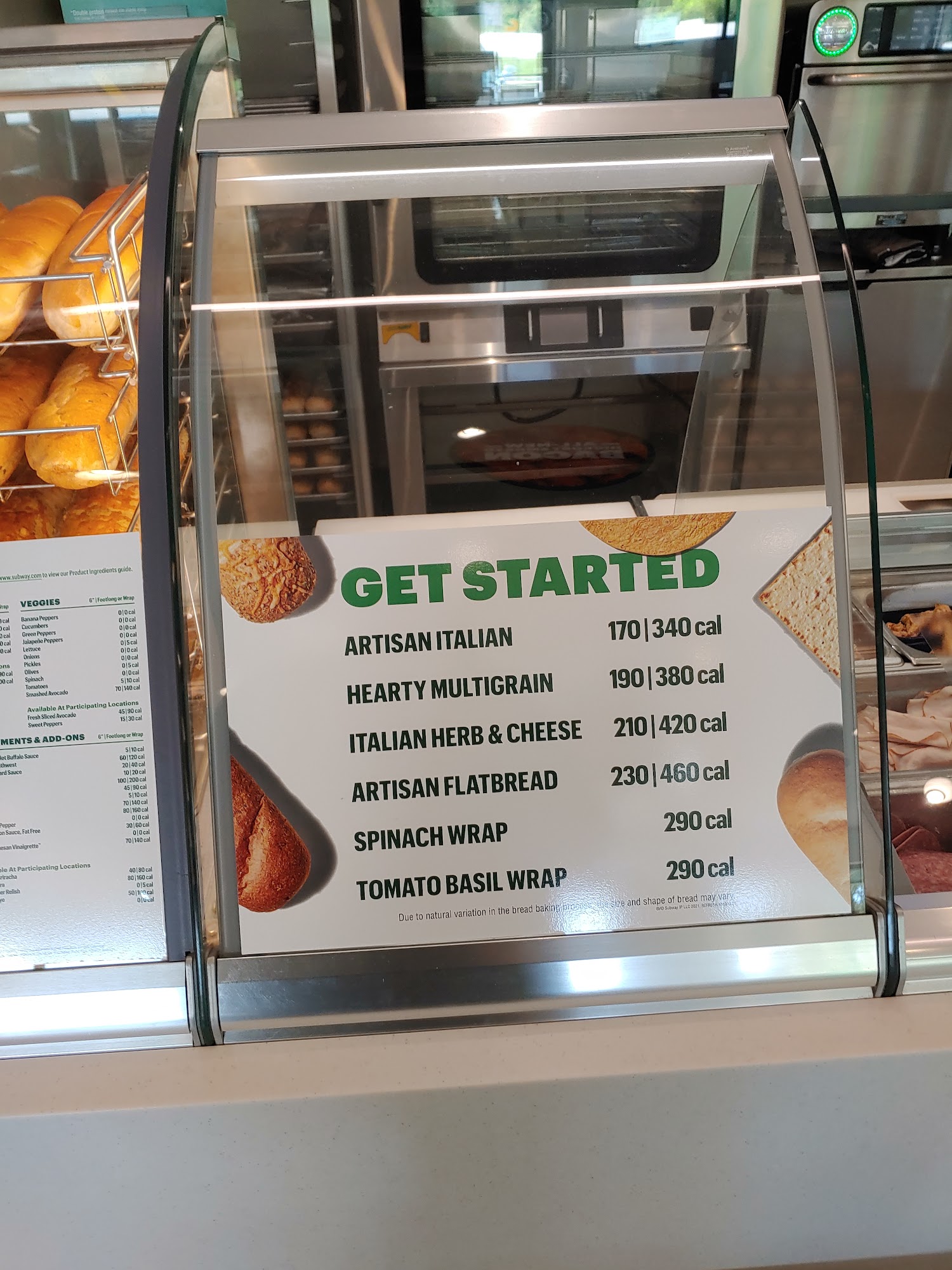 Subway Menu