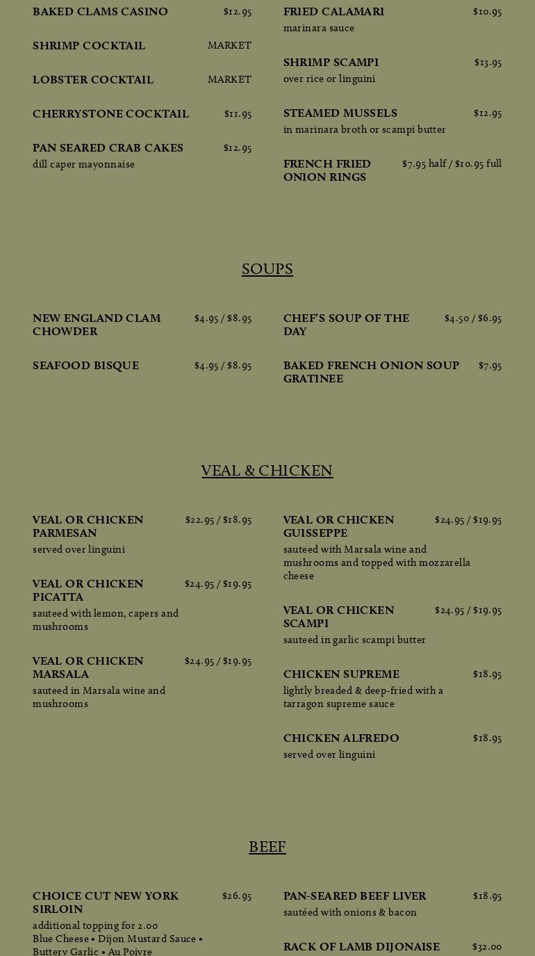 Milepost Tavern Restaurant, Duxbury Menu, Reviews (119), Photos (27