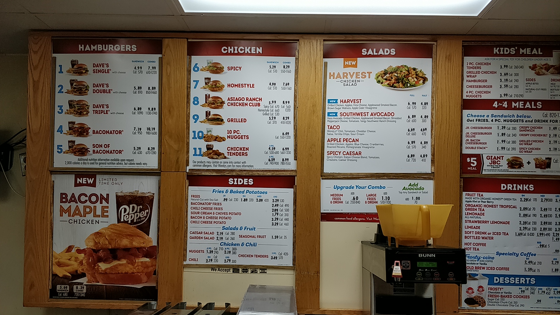 Wendy's Menu